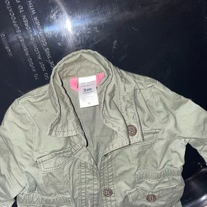 Carters light green jacket. 3 months